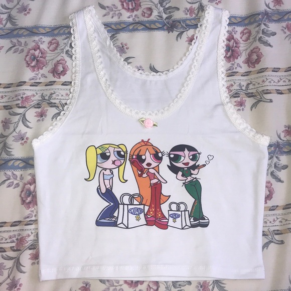 Girls SZ M Powerpuff Girls Shirt~NWOT~ Blossom Bubbles Buttercup~